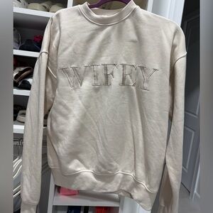 Six Stories Wifey Sweatshirt and Sweatpants Set
